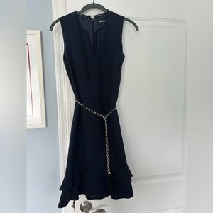 Navy Karl Lagerfeld Dress with chain belt